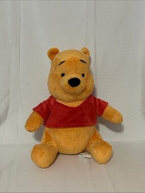 Vintage-Style Winnie the Pooh Plush Doll Soft Stuffed Toy with Weighted Bottom